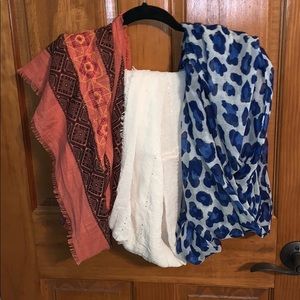 Bundle of three scarves